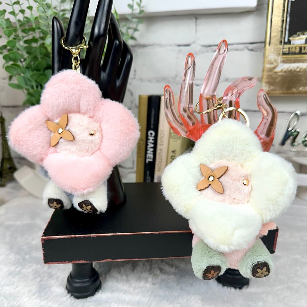 Vivienne mascot bag charm keychain puffer. NEW! Pink or white! Great gift!